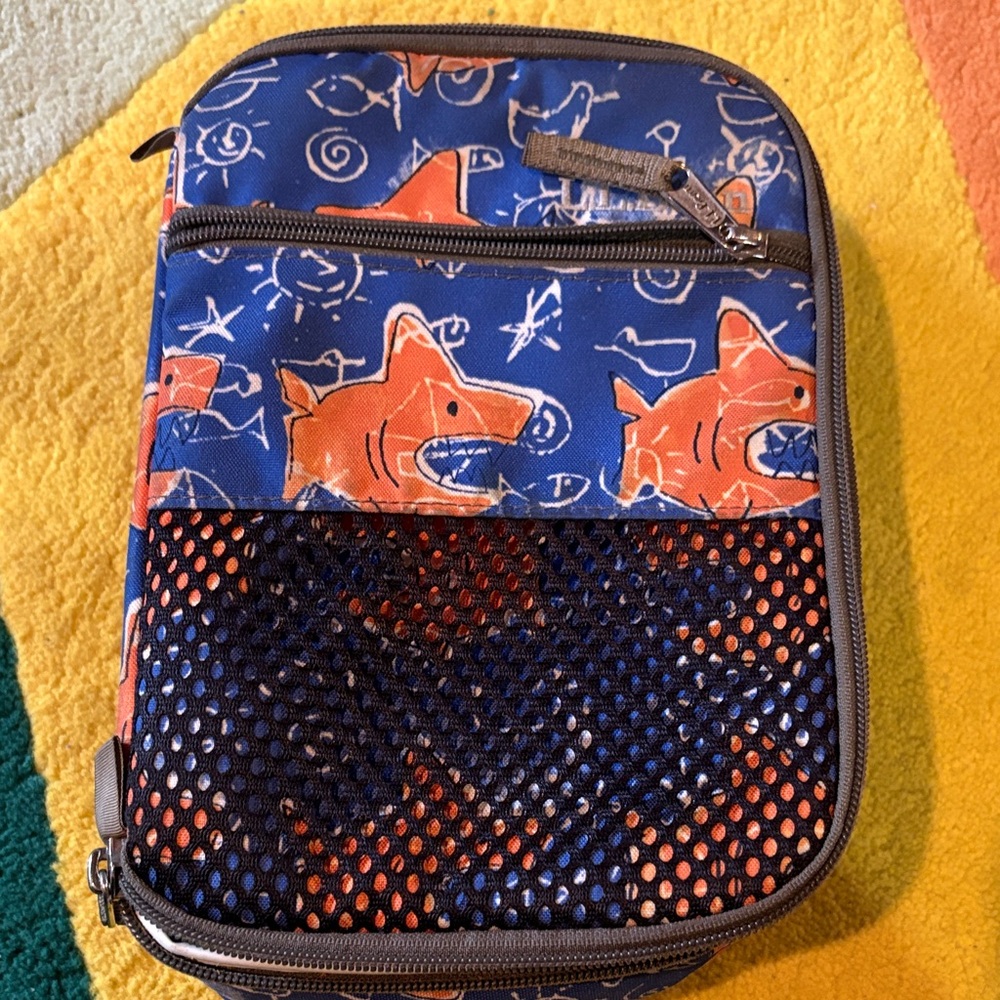 Shark Print Lunch Box Bag